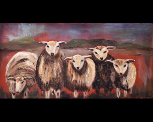 Sheep Oilpainting